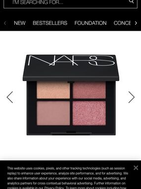 NARS Eyeshadow Quartet - Peach, Rose, Champagne, Mauve